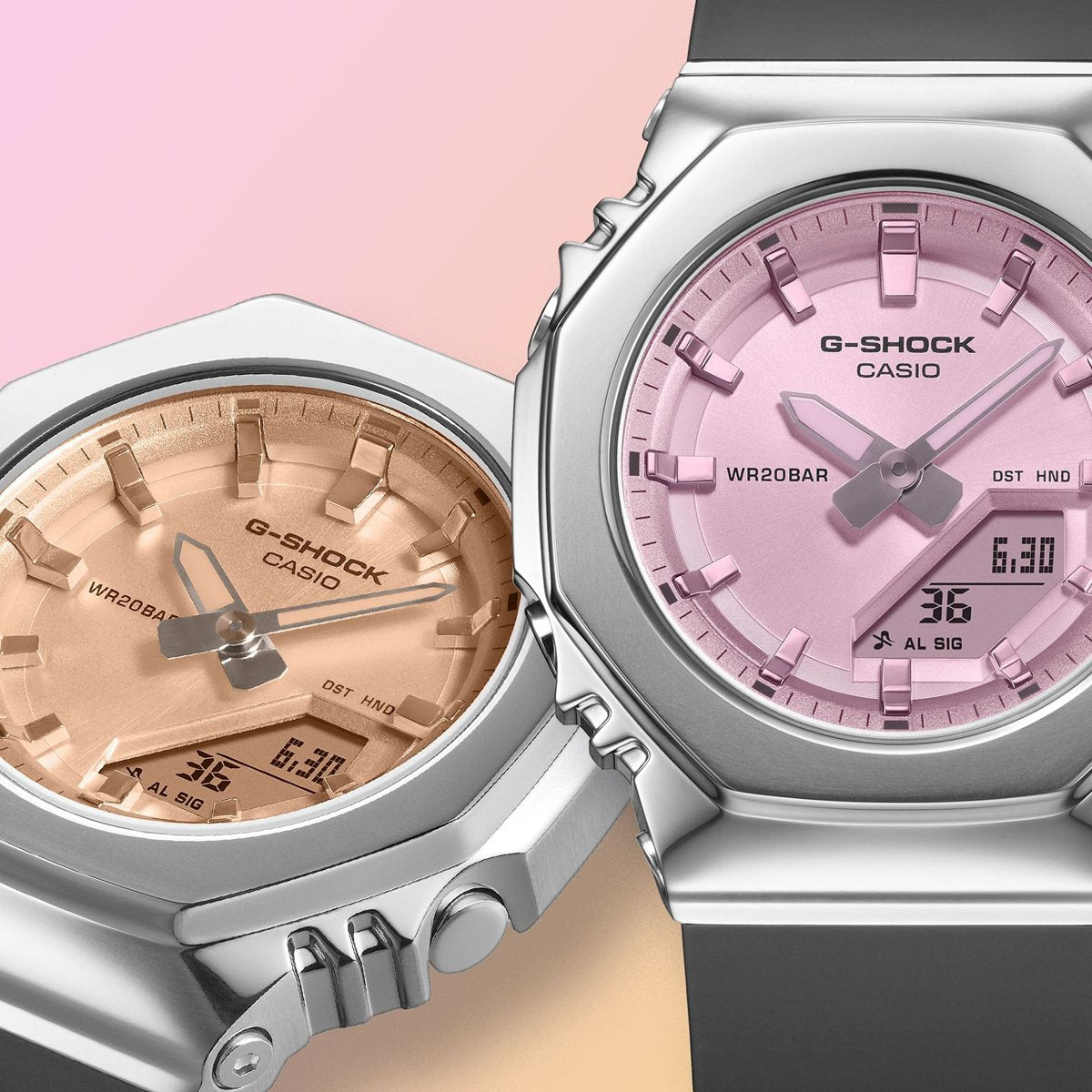 G-SHOCK カシオ Gショック CASIO アナデジ 腕時計 メンズ レディース GM-S2110SR-1AJF メタルベゼル ピンク【2026 新作】