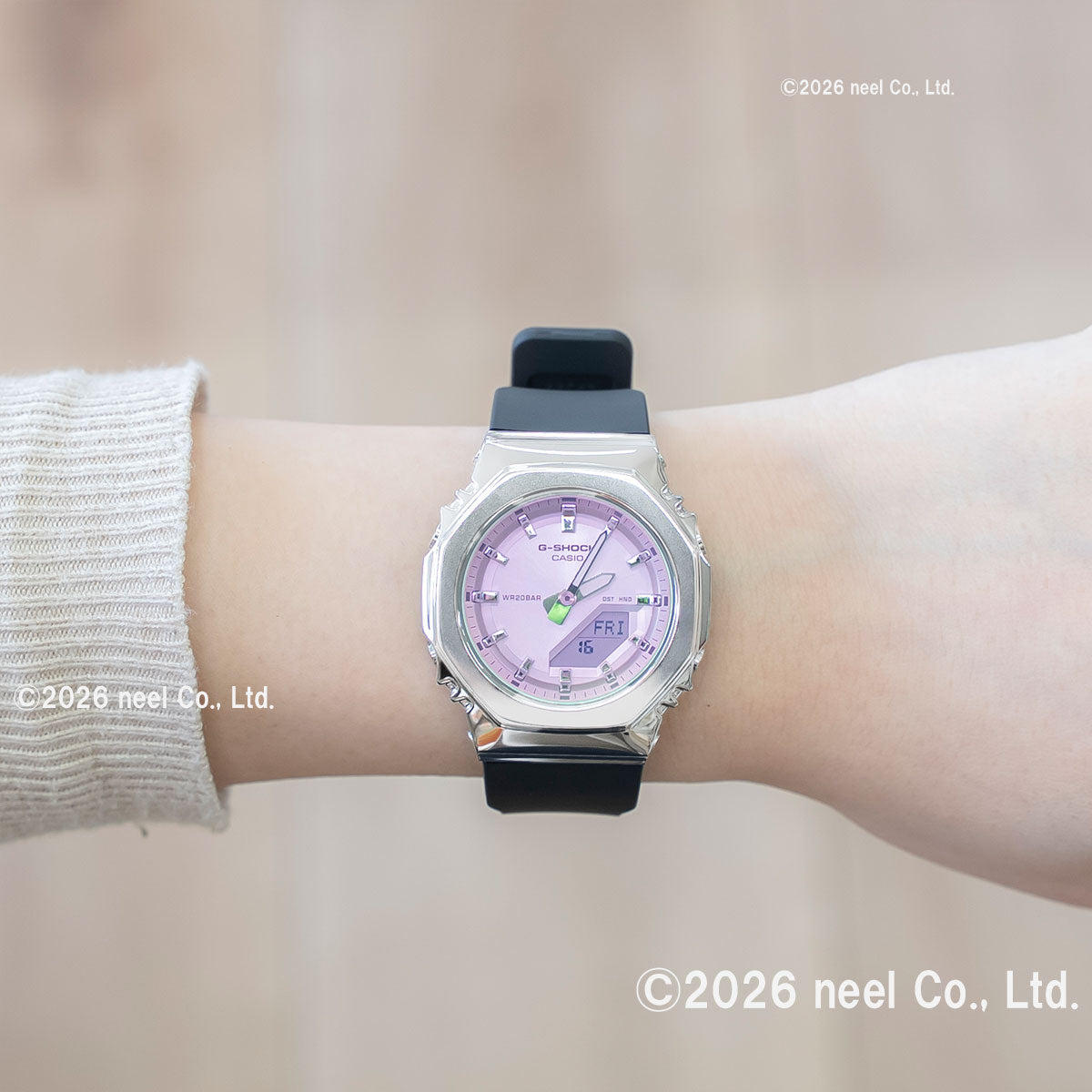G-SHOCK カシオ Gショック CASIO アナデジ 腕時計 メンズ レディース GM-S2110SR-1AJF メタルベゼル ピンク【2026 新作】