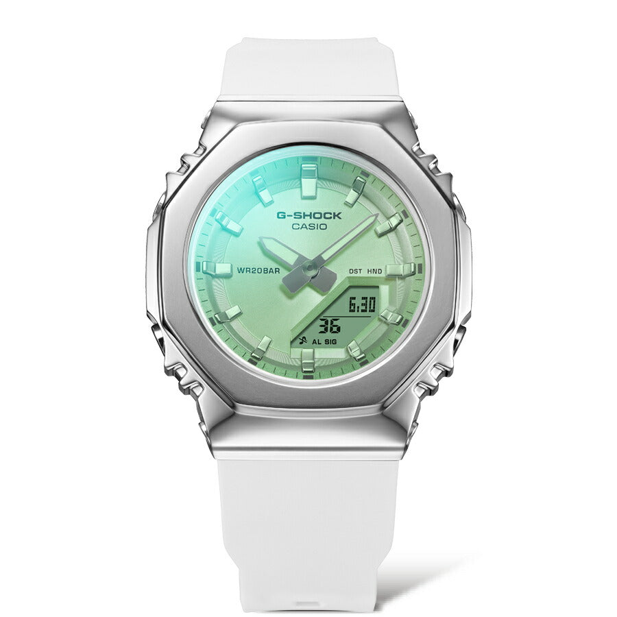 G-SHOCK カシオ Gショック CASIO アナデジ 腕時計 メンズ レディース GM-S2110SR-7AJF メタルベゼル グリーン【2026 新作】