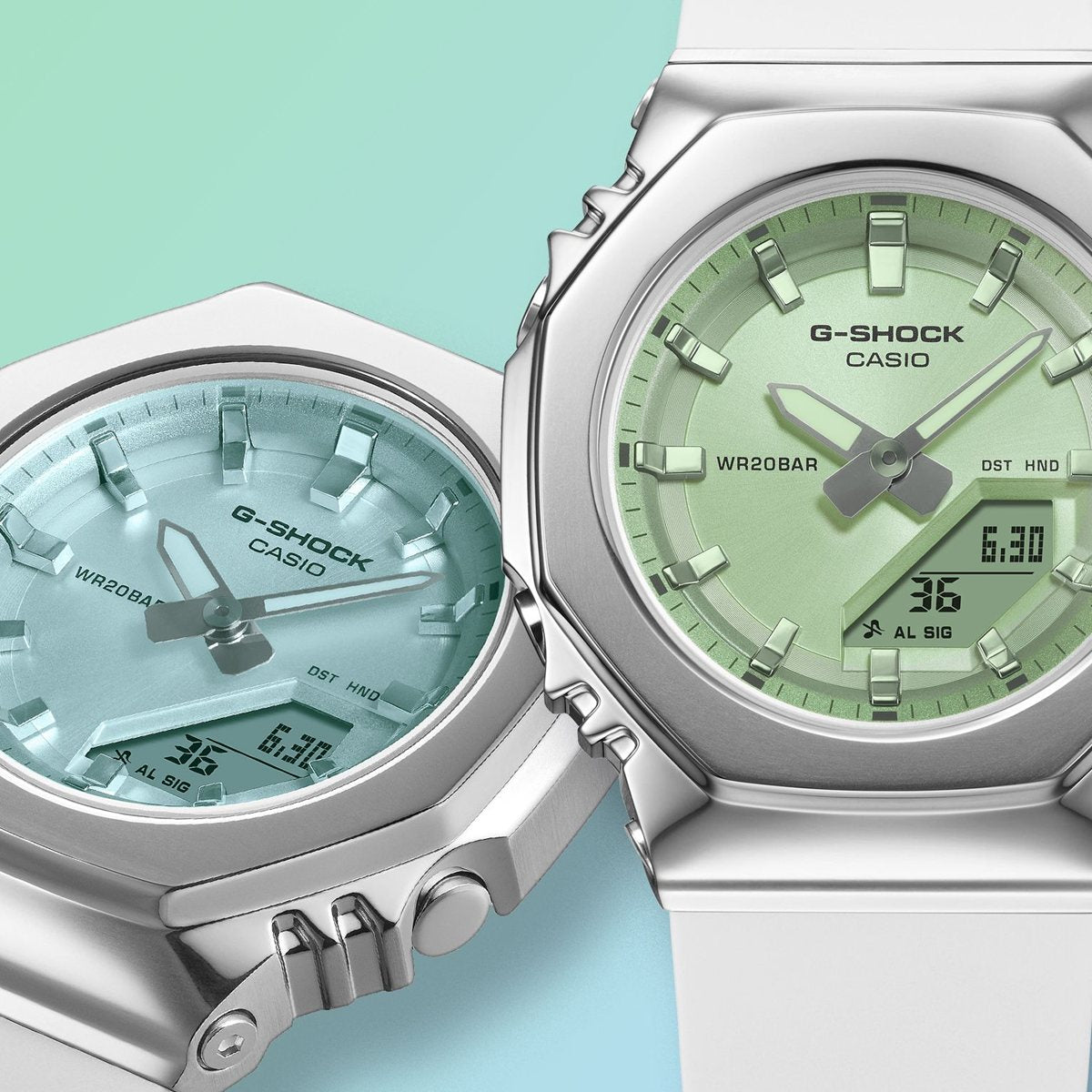 G-SHOCK カシオ Gショック CASIO アナデジ 腕時計 メンズ レディース GM-S2110SR-7AJF メタルベゼル グリーン【2026 新作】