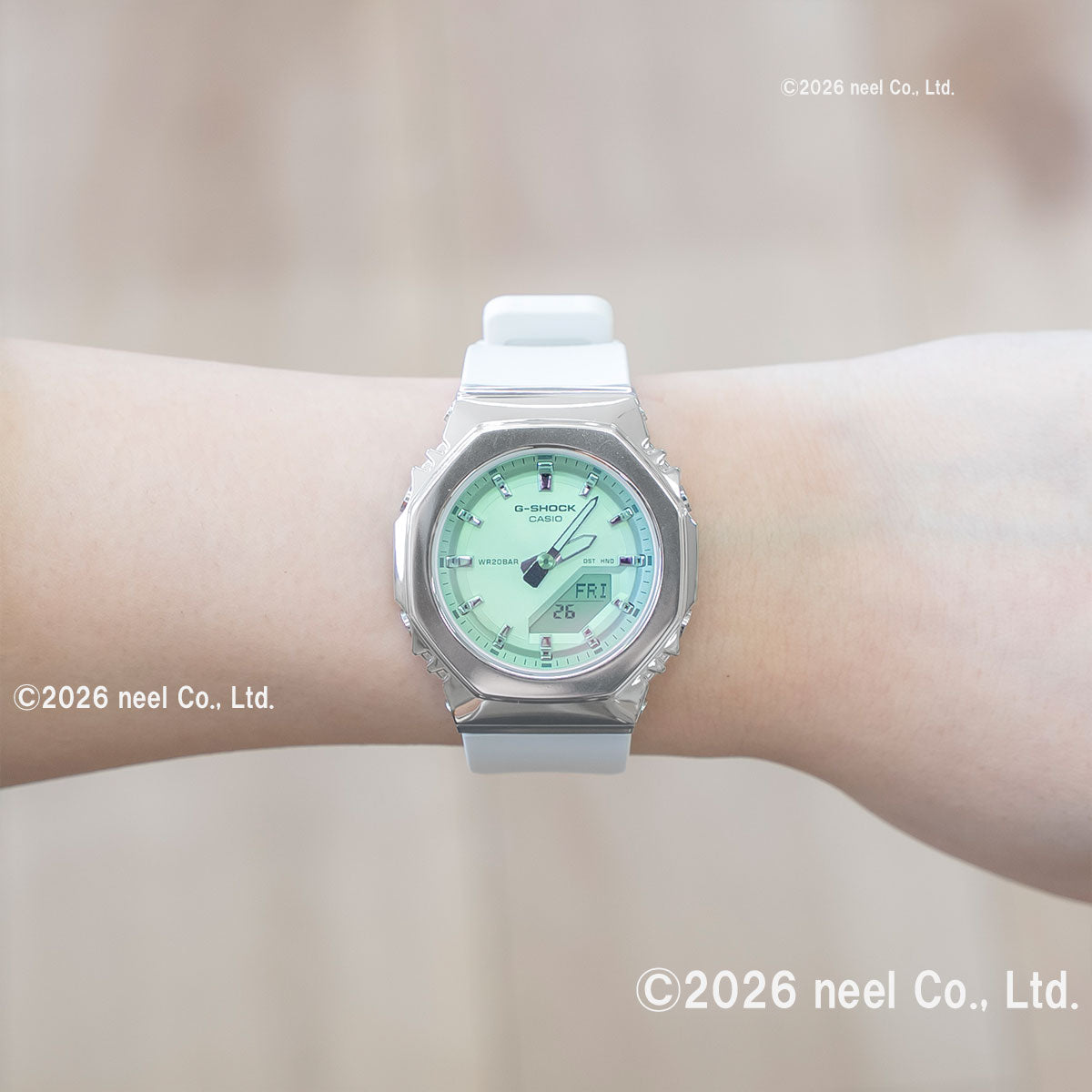 G-SHOCK カシオ Gショック CASIO アナデジ 腕時計 メンズ レディース GM-S2110SR-7AJF メタルベゼル グリーン【2026 新作】