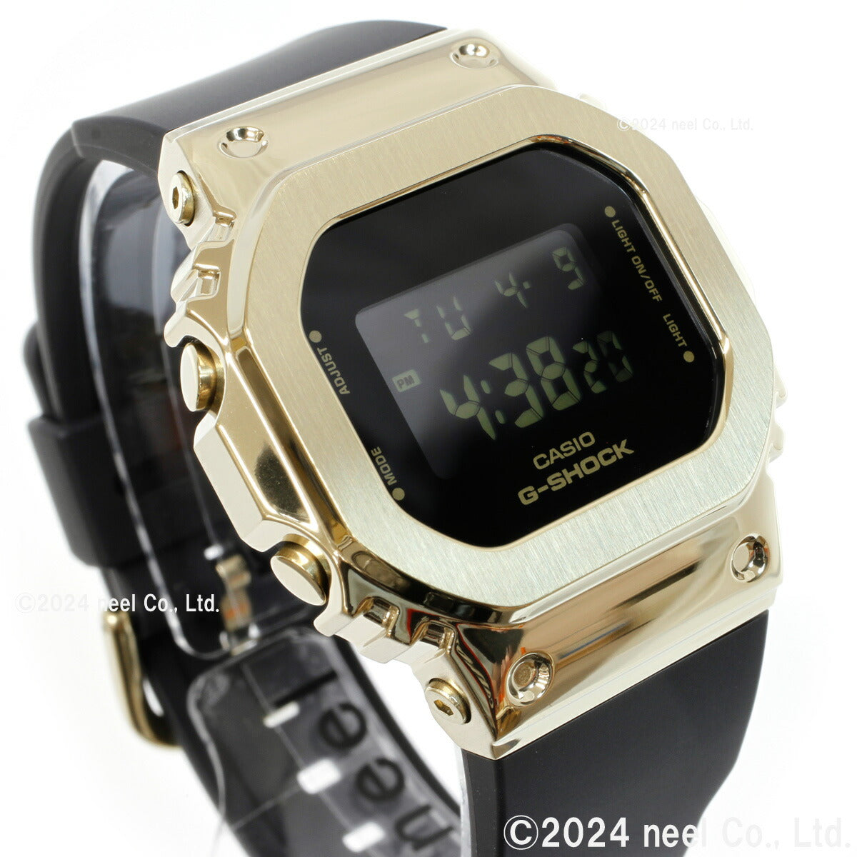 G-SHOCK カシオ Gショック CASIO デジタル 腕時計 メンズ レディース GM-S5600UGB-1JF ブラック ゴールド メタルカバー コンパクトサイズ LEDバックライト