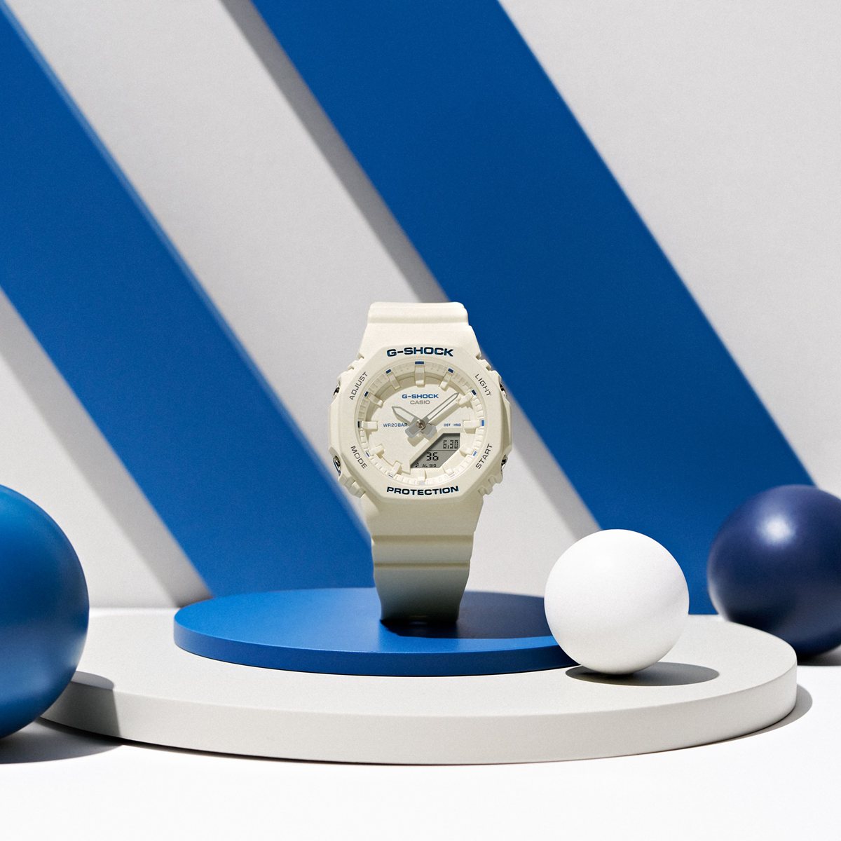 G-SHOCK カシオ Gショック CASIO アナデジ 腕時計 メンズ レディース GMA-P2100BA-7AJF アイボリー【2026 新作】