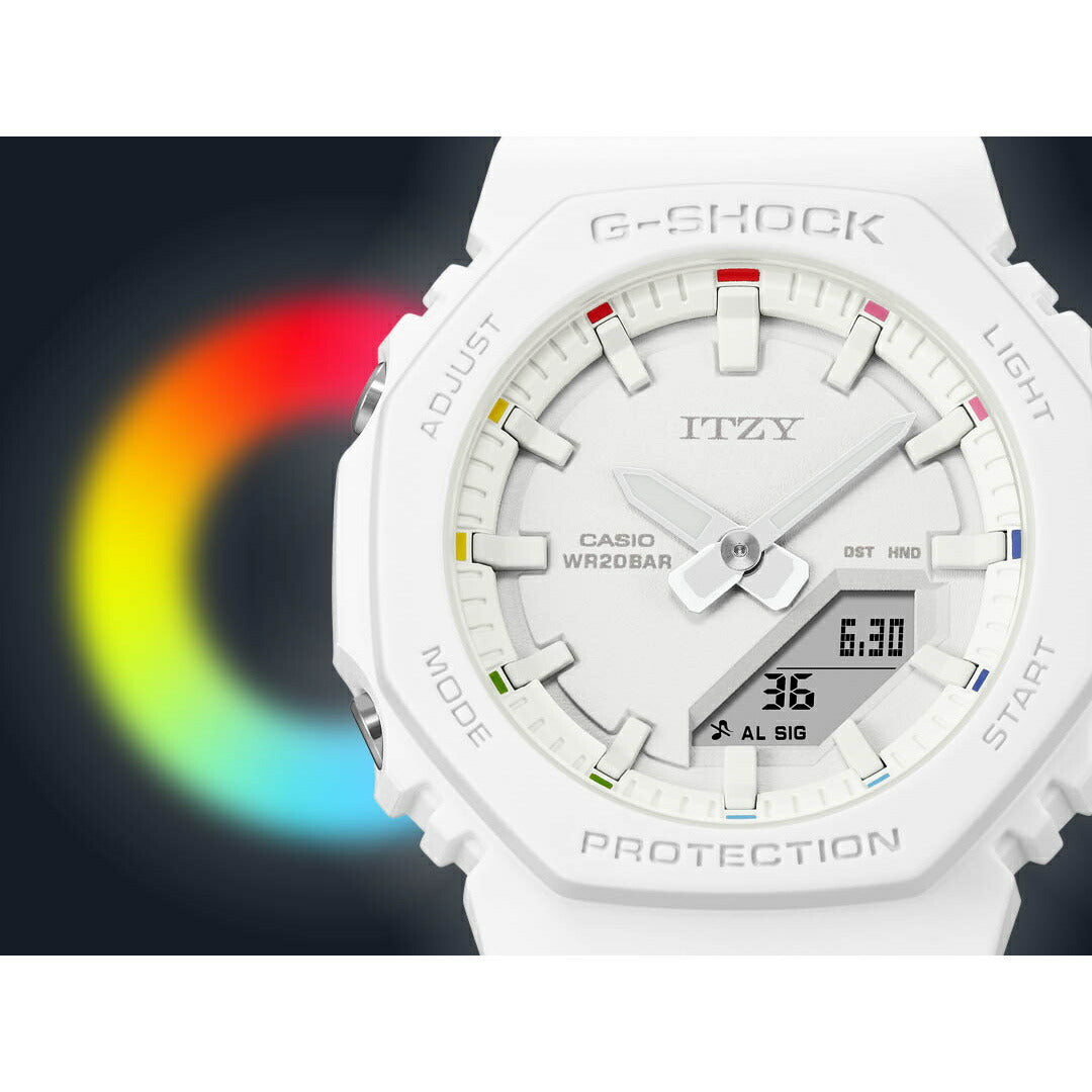 G-SHOCK カシオ Gショック CASIO アナデジ ITZYコラボ 限定モデル 腕時計 メンズ レディース GMA-P2100IT-7AJR GMA-P2100 ホワイト【2024 新作】