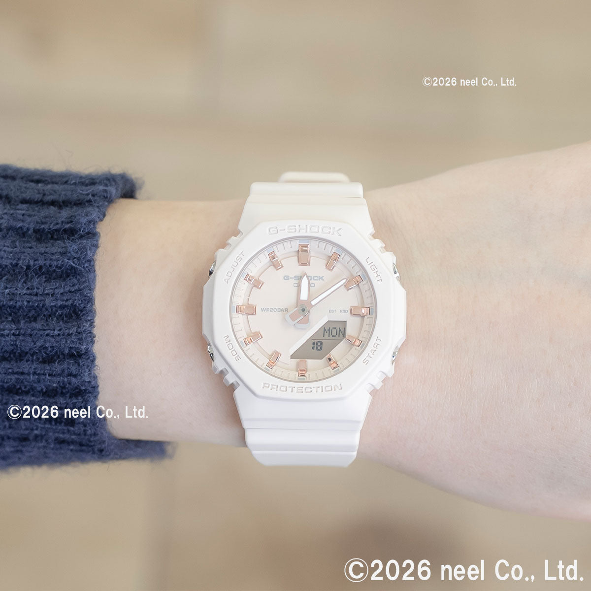 G-SHOCK カシオ Gショック CASIO アナデジ 腕時計 メンズ レディース GMA-P2100M-4AJF ベージュピンク