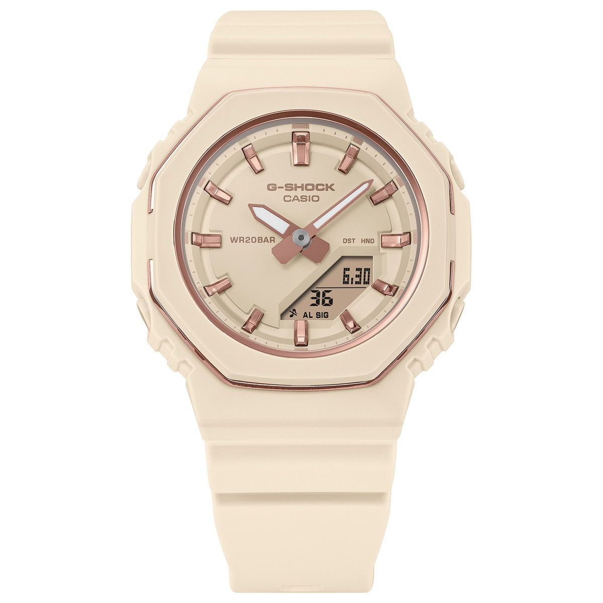 G-SHOCK カシオ Gショック CASIO アナデジ 腕時計 メンズ レディース GMA-P2110-4AJF ベージュピンク