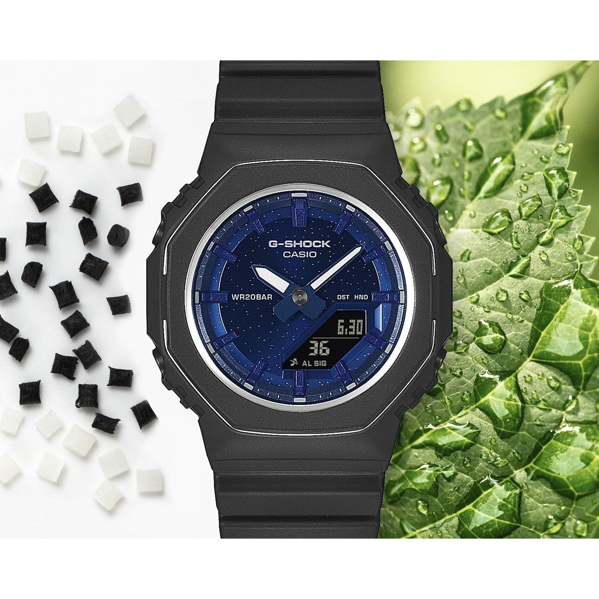 G-SHOCK カシオ Gショック CASIO アナデジ 腕時計 メンズ レディース GMA-P2110SC-2AJF ネイビー 天然石 ラピスラズリ イメージ【2025 新作】