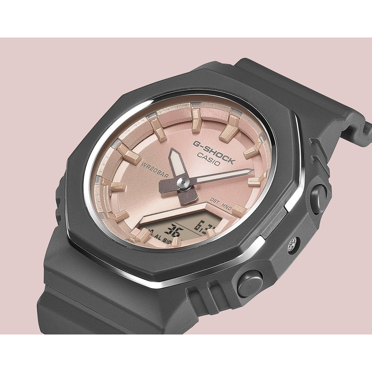 G-SHOCK カシオ Gショック CASIO アナデジ 腕時計 メンズ レディース GMA-P2110SC-4AJF ライトピンク 天然石 ローズクォーツ イメージ【2025 新作】