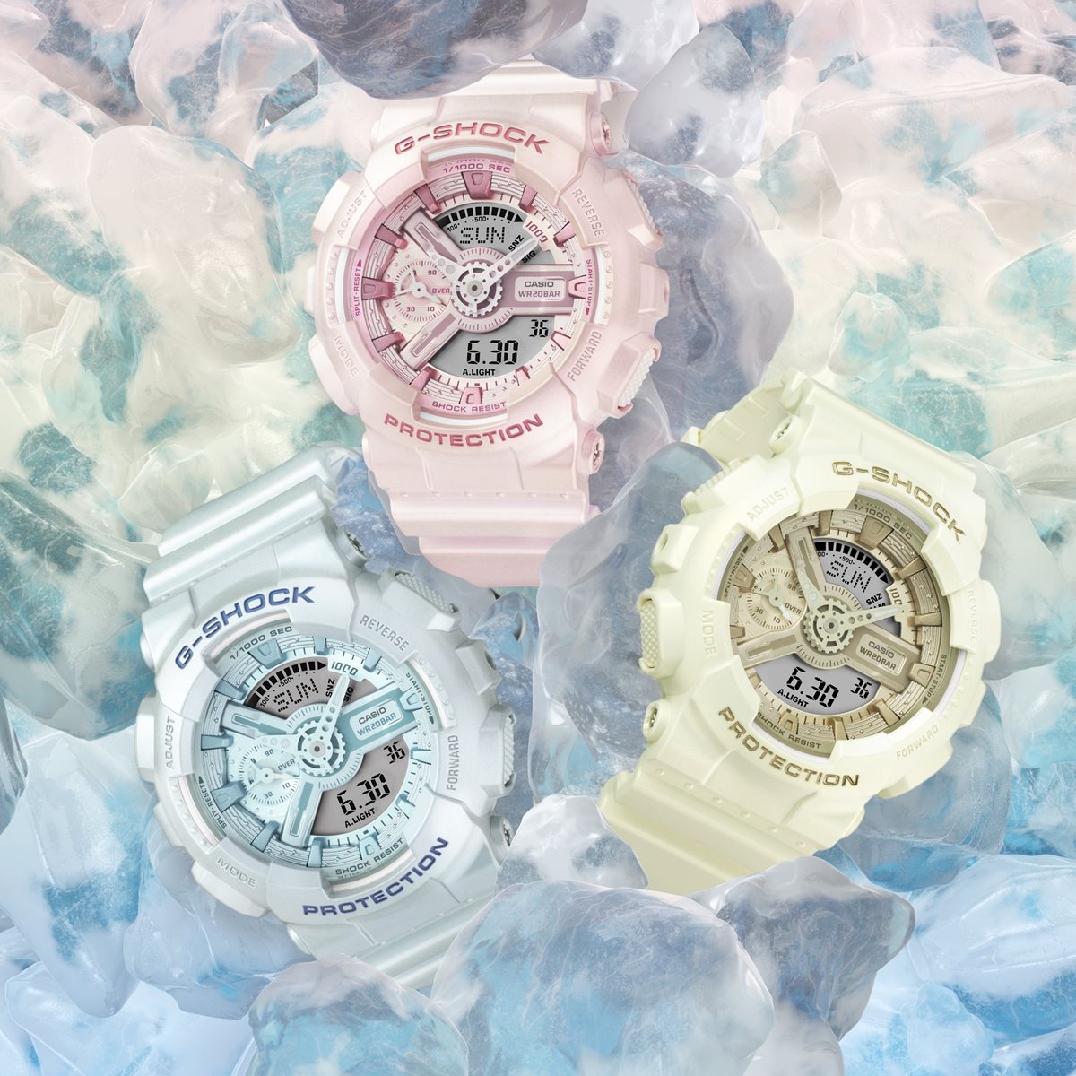 G-SHOCK カシオ Gショック CASIO アナデジ 腕時計 メンズ レディース GMA-S110ST-2AJF ブルー【2024 新作】