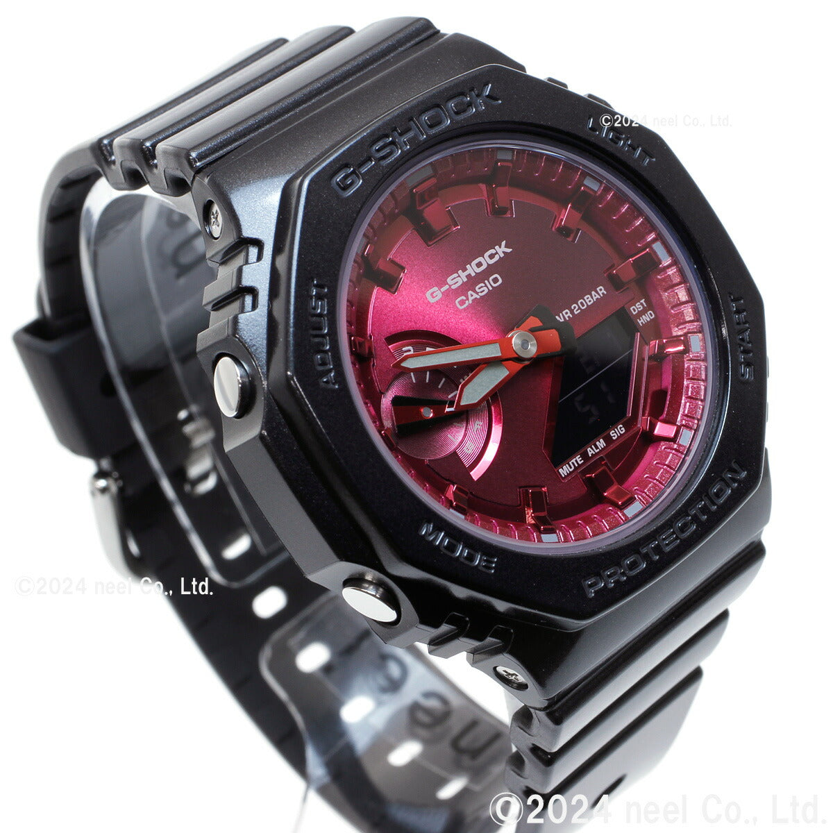 G-SHOCK アナデジ カシオ Gショック CASIO オンライン限定モデル 腕時計 メンズ レディース GMA-S2100RB-1AJF 小型化・薄型化モデル Black Red