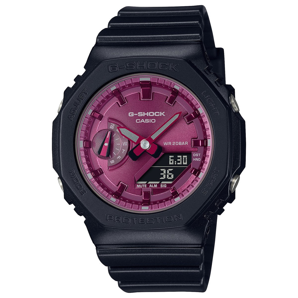 G-SHOCK アナデジ カシオ Gショック CASIO オンライン限定モデル 腕時計 メンズ レディース GMA-S2100RB-1AJF 小型化・薄型化モデル Black Red