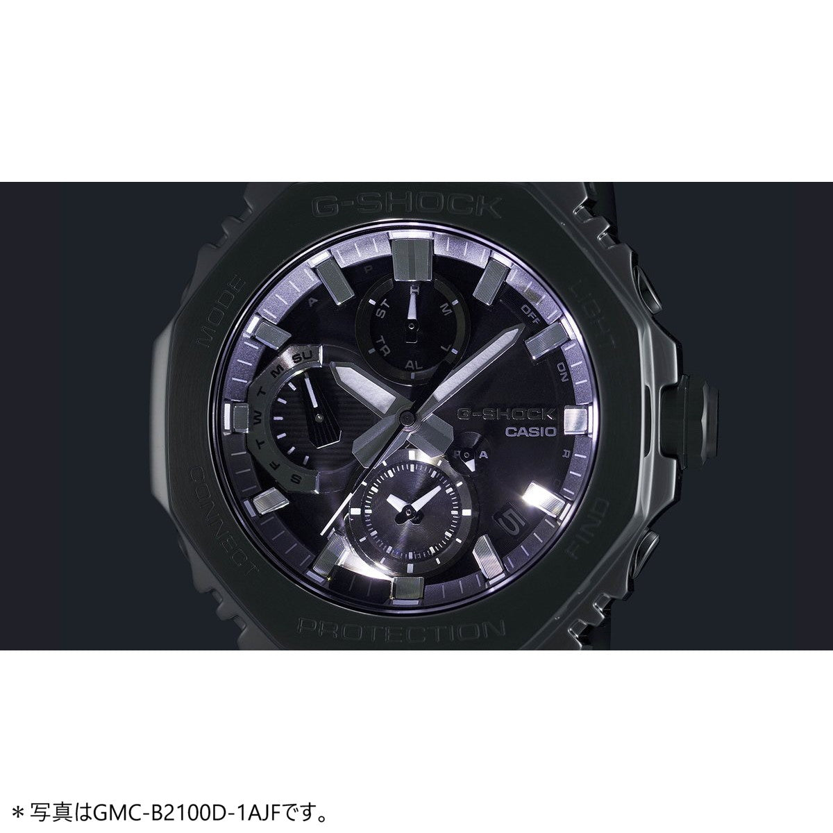 G-SHOCK カシオ Gショック CASIO GMC-B2100AD-2AJF タフソーラー フルメタル シルバー ブルー クロノグラフ 腕時計 メンズ スマートフォンリンク【2024 新作】