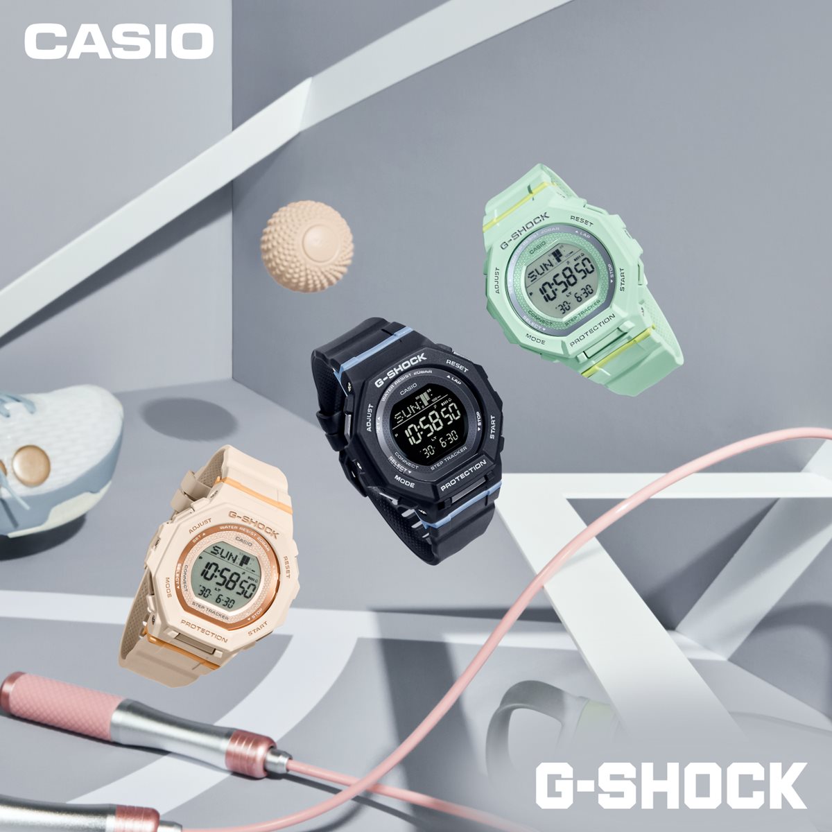 G-SHOCK カシオ Gショック CASIO デジタル 腕時計 GMD-B300-1JF 歩数計測機能 スマートフォンリンク【2024 新作】