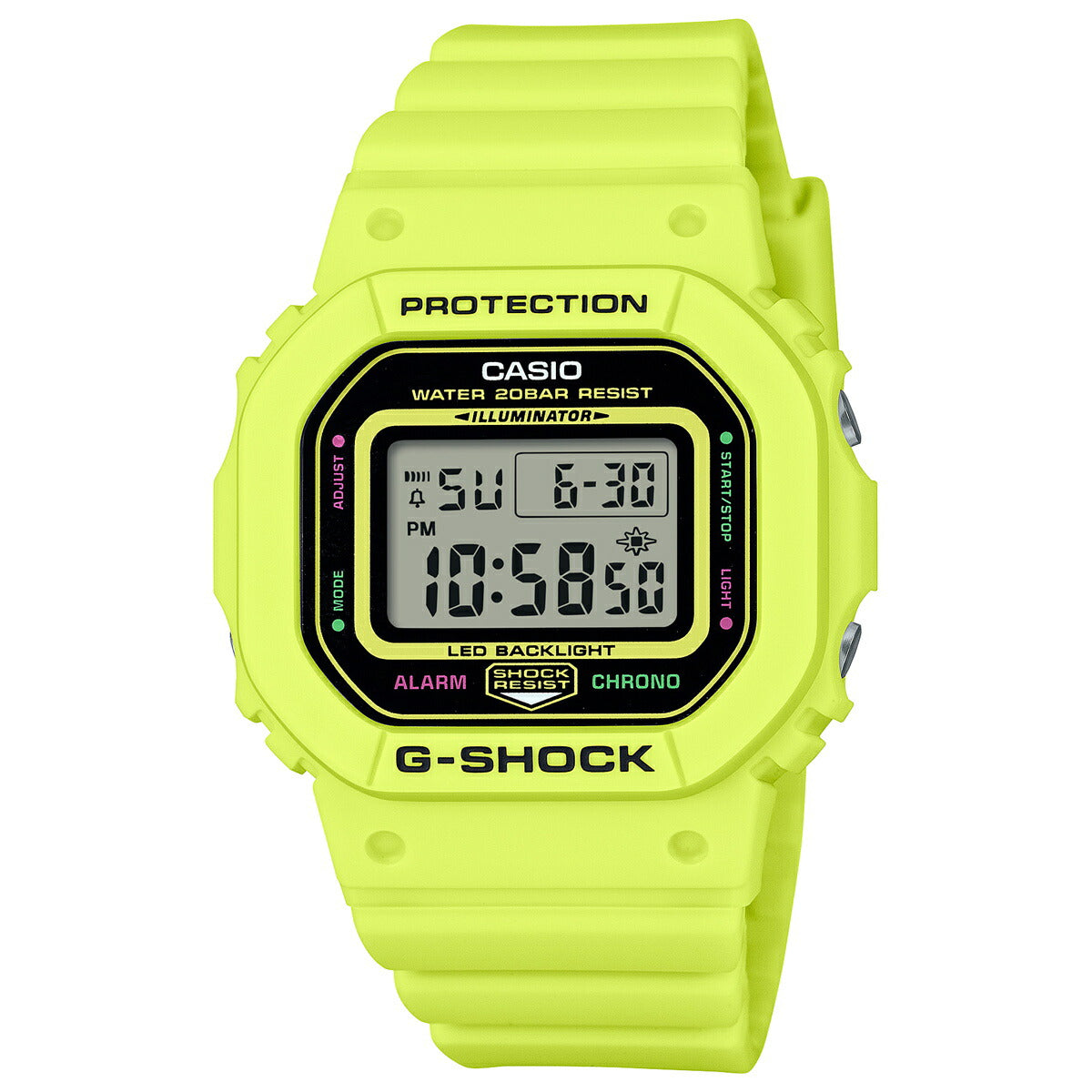 G-SHOCK デジタル カシオ Gショック CASIO 腕時計 メンズ レディース GMD-S5600EP-9JF エナジー ENERGY PACK イエロー 電光石火 稲妻 イメージ【2024 新作】