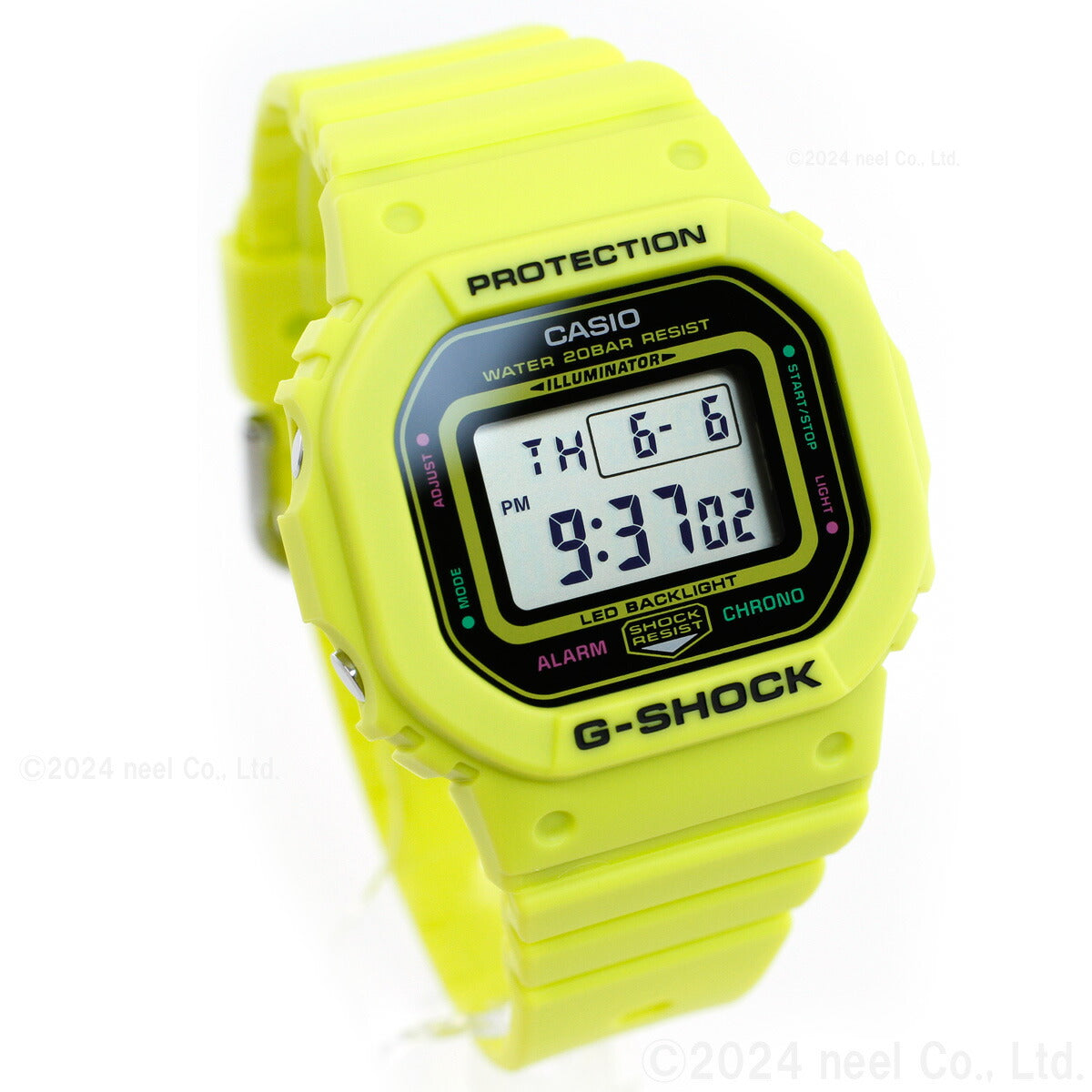 G-SHOCK デジタル カシオ Gショック CASIO 腕時計 メンズ レディース GMD-S5600EP-9JF エナジー ENERGY PACK イエロー 電光石火 稲妻 イメージ【2024 新作】