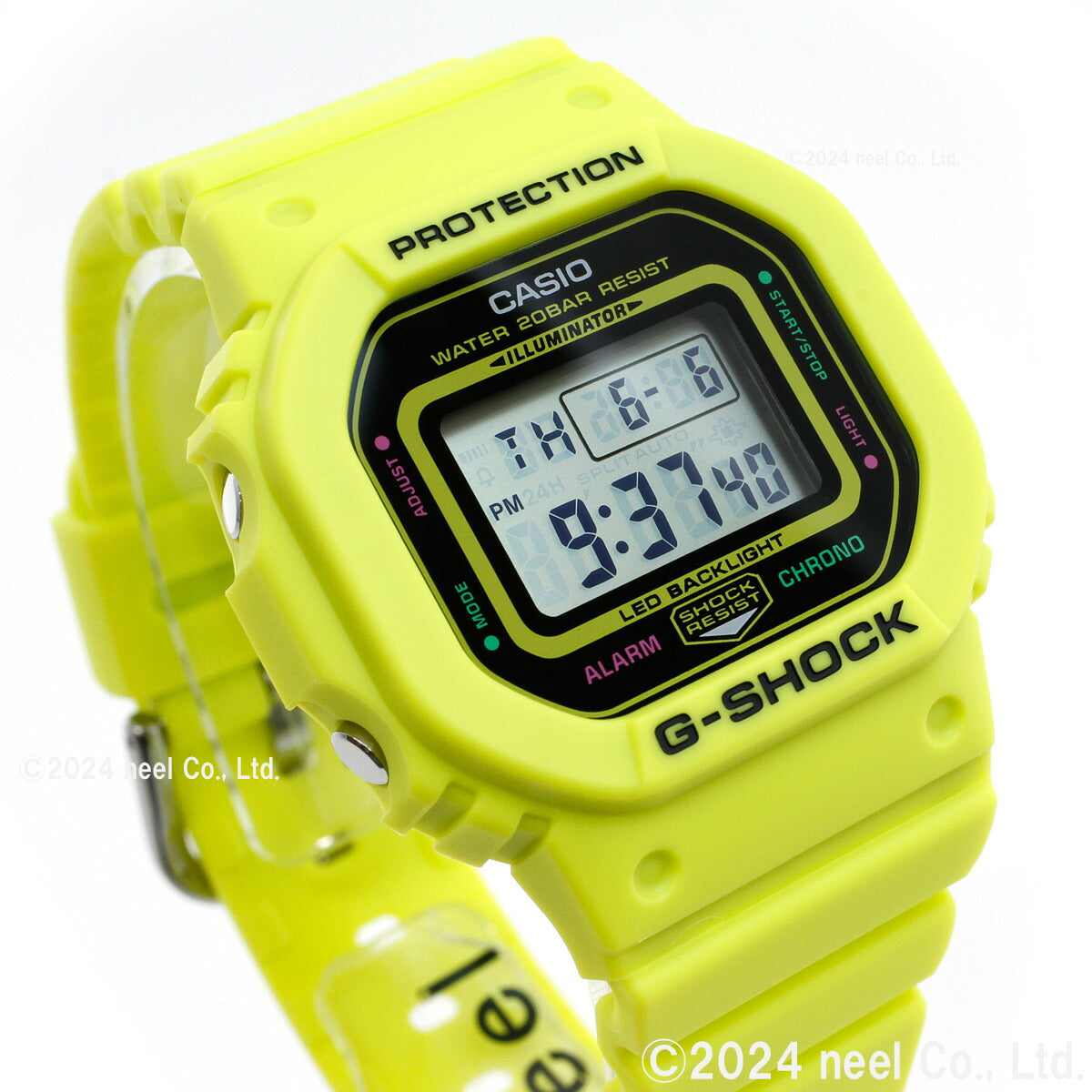 G-SHOCK デジタル カシオ Gショック CASIO 腕時計 メンズ レディース GMD-S5600EP-9JF エナジー ENERGY PACK イエロー 電光石火 稲妻 イメージ【2024 新作】