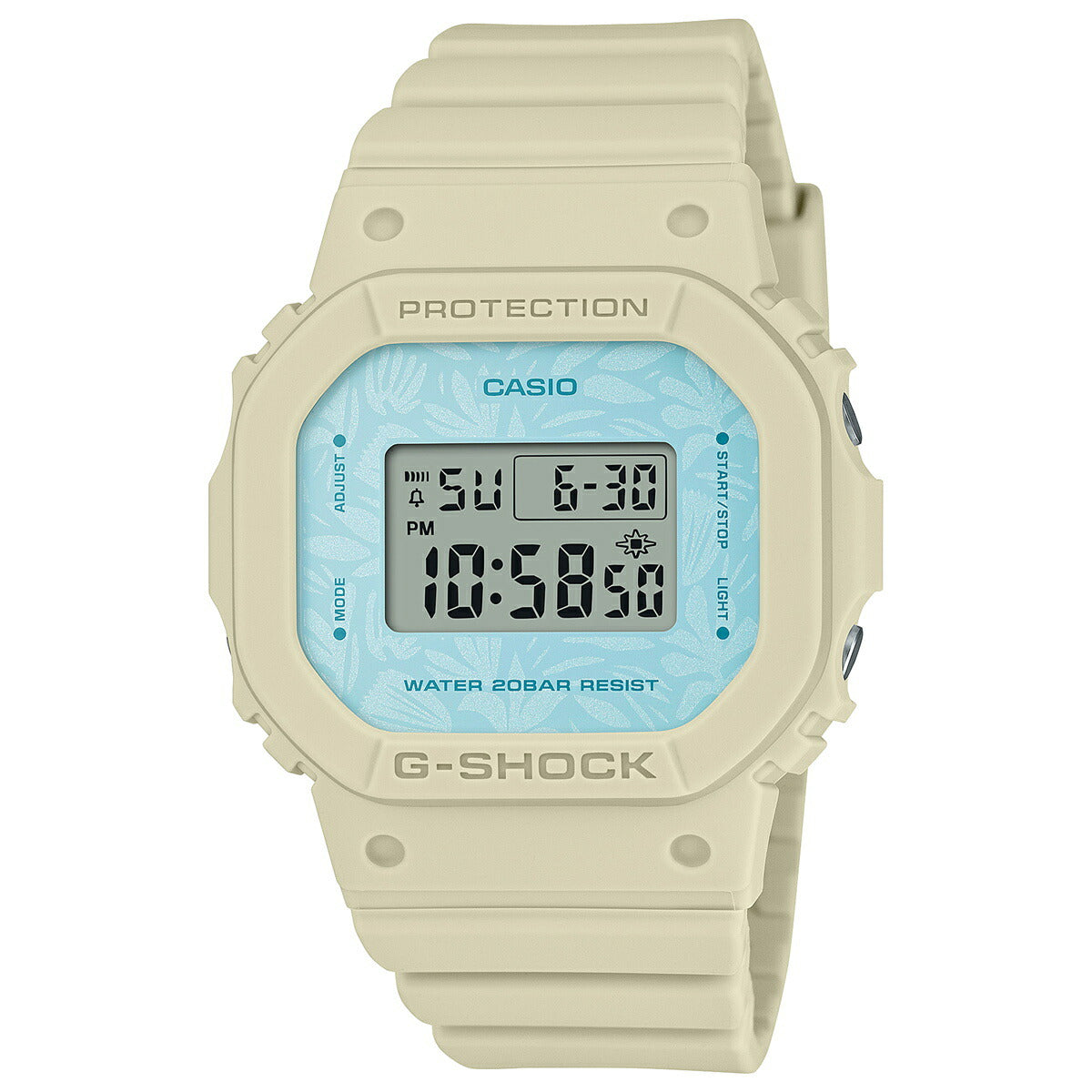 G-SHOCK カシオ Gショック CASIO デジタル 腕時計 メンズ レディース GMD-S5600NC-9JF DW-5600 ハーブ柄文字板 小型化・薄型化モデル