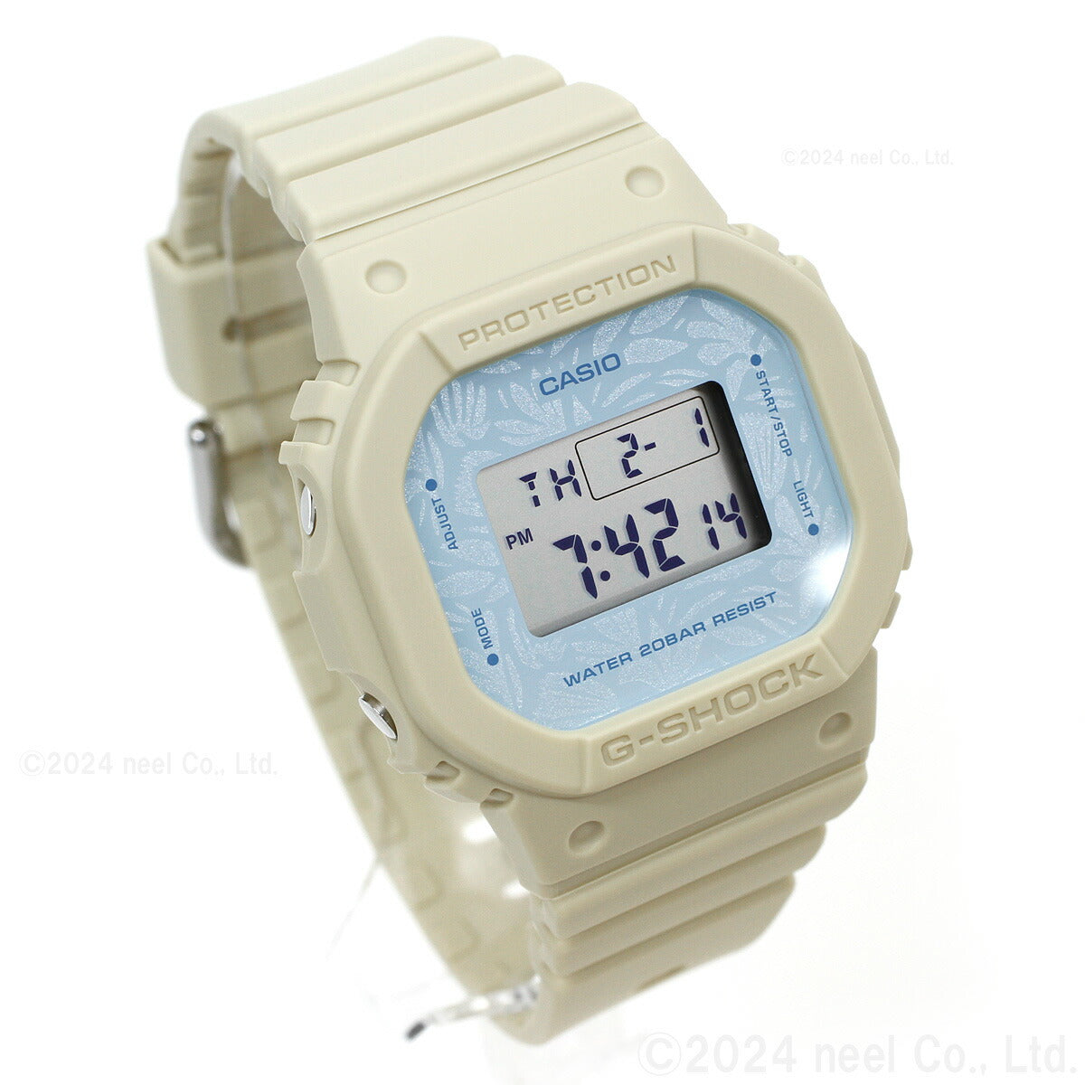 G-SHOCK カシオ Gショック CASIO デジタル 腕時計 メンズ レディース GMD-S5600NC-9JF DW-5600 ハーブ柄文字板 小型化・薄型化モデル