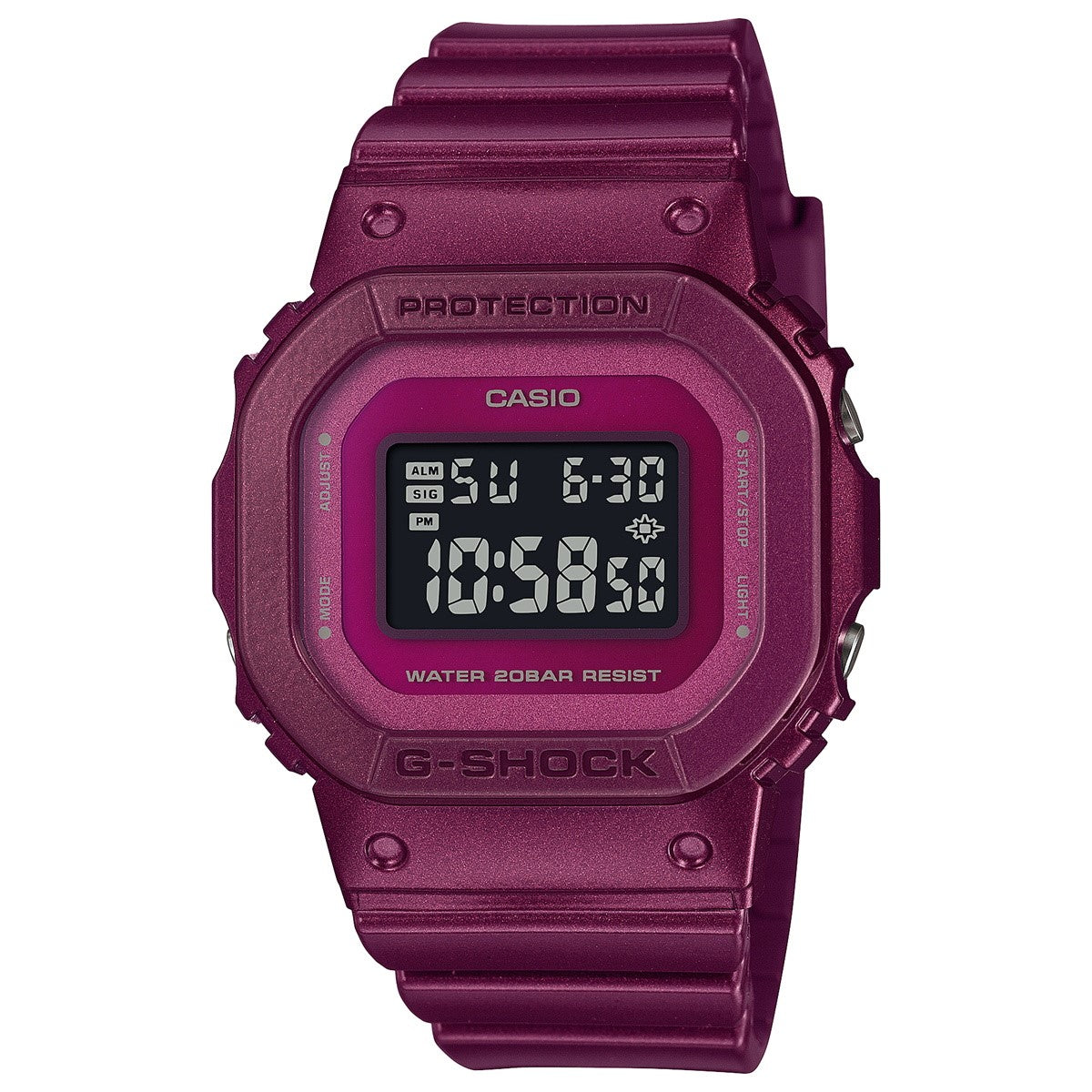 G-SHOCK デジタル カシオ Gショック CASIO オンライン限定モデル 腕時計 メンズ レディース GMD-S5600RB-4JF 小型化・薄型化モデル Black Red