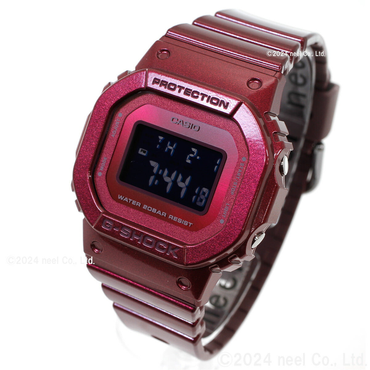 G-SHOCK デジタル カシオ Gショック CASIO オンライン限定モデル 腕時計 メンズ レディース GMD-S5600RB-4JF 小型化・薄型化モデル Black Red