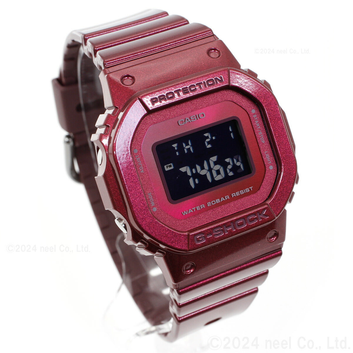 G-SHOCK デジタル カシオ Gショック CASIO オンライン限定モデル 腕時計 メンズ レディース GMD-S5600RB-4JF 小型化・薄型化モデル Black Red