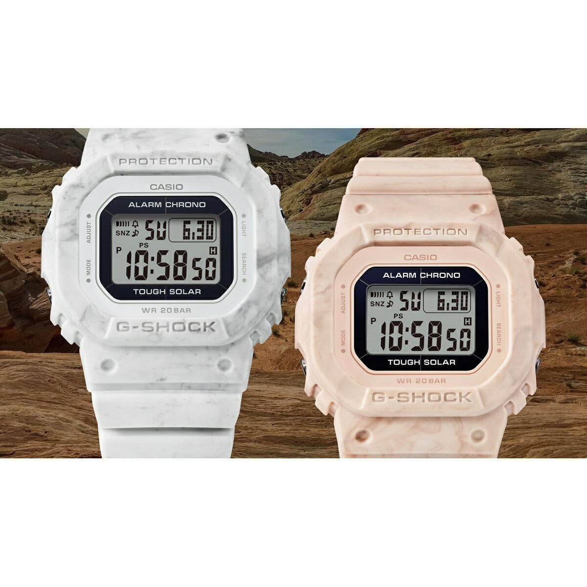 G-SHOCK カシオ Gショック オンライン限定モデル 腕時計 メンズ レディース GMS-S5600RT-4JF DW-5600 小型化・薄型化モデル マーブル模様【2024 新作】