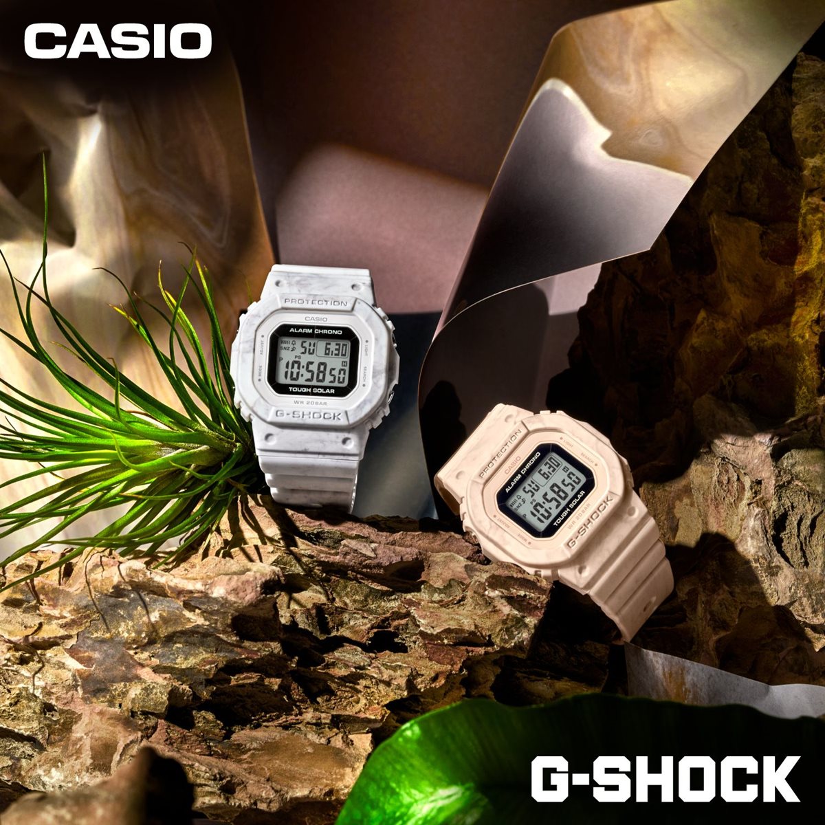 G-SHOCK カシオ Gショック オンライン限定モデル 腕時計 メンズ レディース GMS-S5600RT-4JF DW-5600 小型化・薄型化モデル マーブル模様【2024 新作】