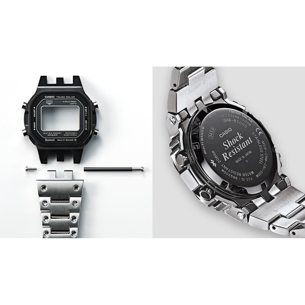 G-SHOCK カシオ Gショック CASIO GMW-B5000BT-1JF タフソーラー 電波時計 腕時計 メンズ フルメタル スマートフォンリンク【2025 新作】