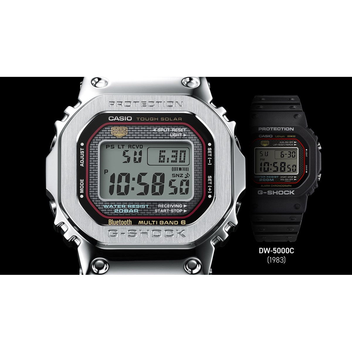 G-SHOCK カシオ Gショック CASIO GMW-B5000D-1CJF タフソーラー 電波時計 腕時計 メンズ フルメタル スマートフォンリンク【2025 新作】