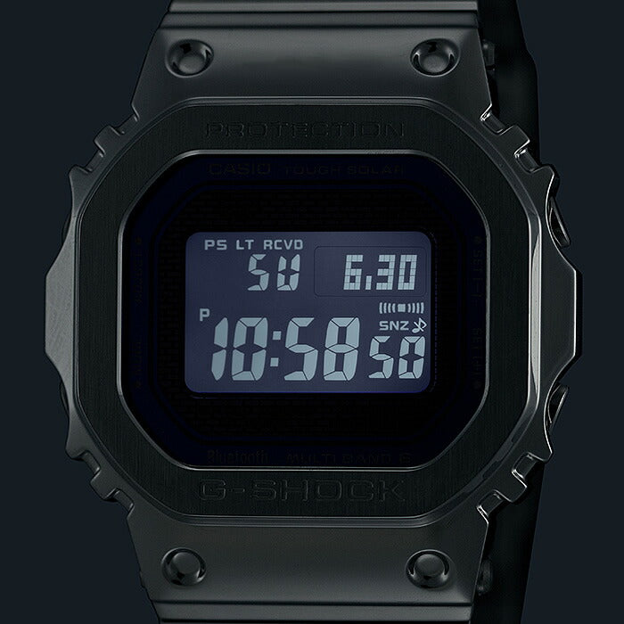 G-SHOCK カシオ Gショック CASIO GMW-B5000D-2JF タフソーラー 電波時計 腕時計 メンズ フルメタル シルバー メタリックブルー スマートフォンリンク