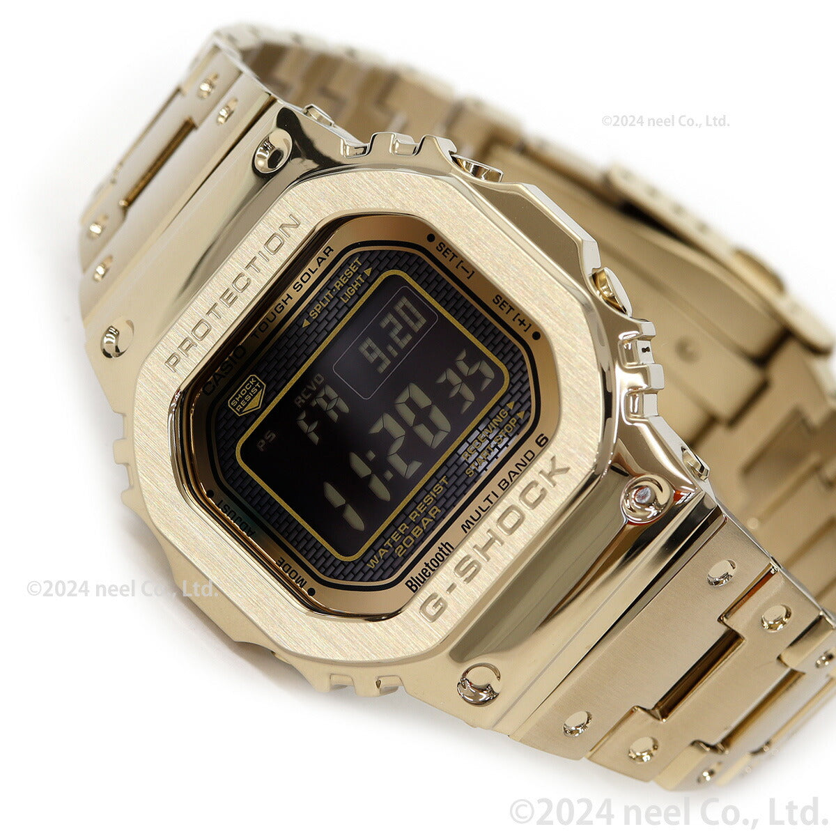 カシオ Gショック CASIO G-SHOCK タフソーラー 電波時計 デジタル 腕時計 メンズ フルメタル ゴールド GMW-B5000GD-9JF