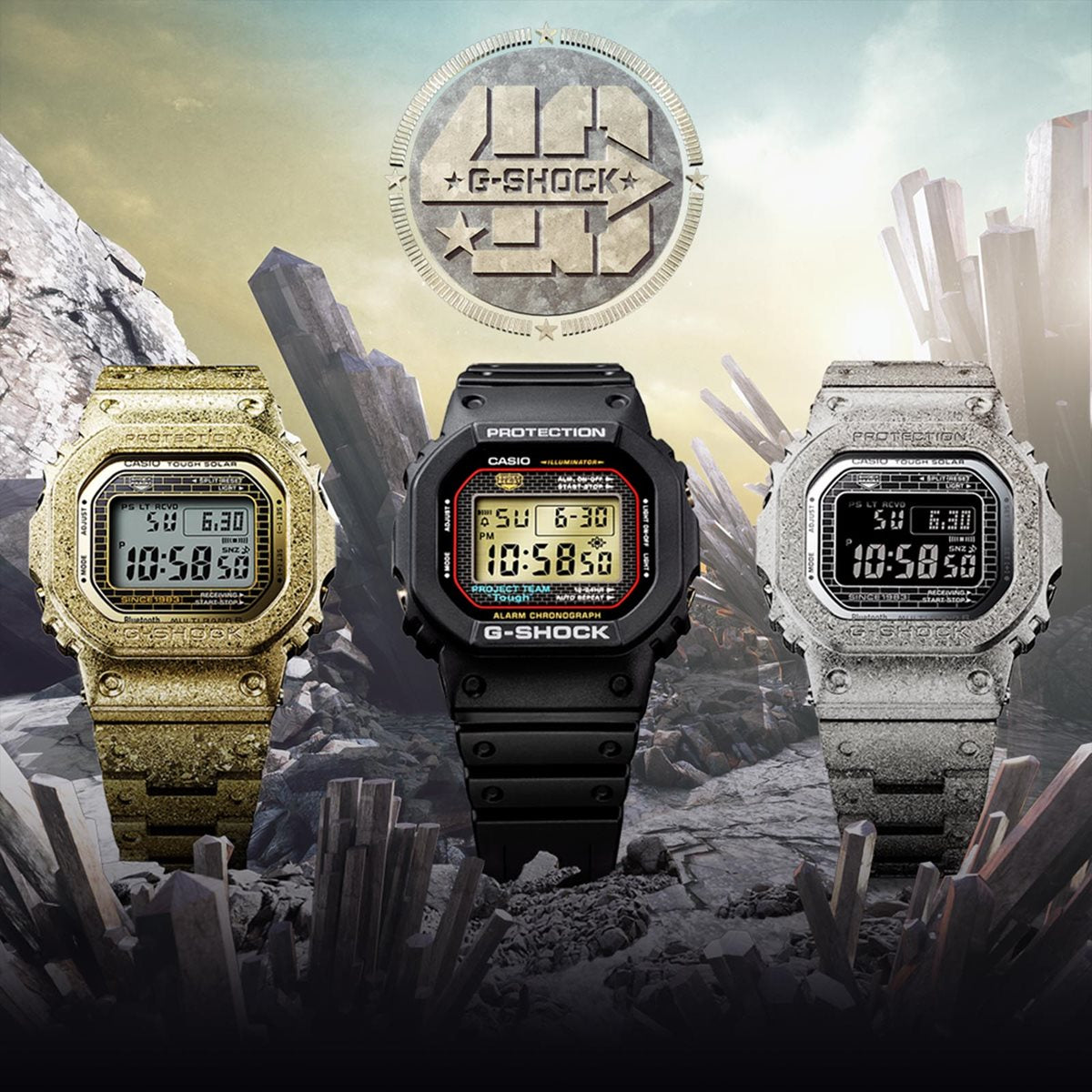 G-SHOCK カシオ Gショック CASIO 40th Anniversary RECRYSTALLIZED SERIES GMW-B50 –  neel selectshop