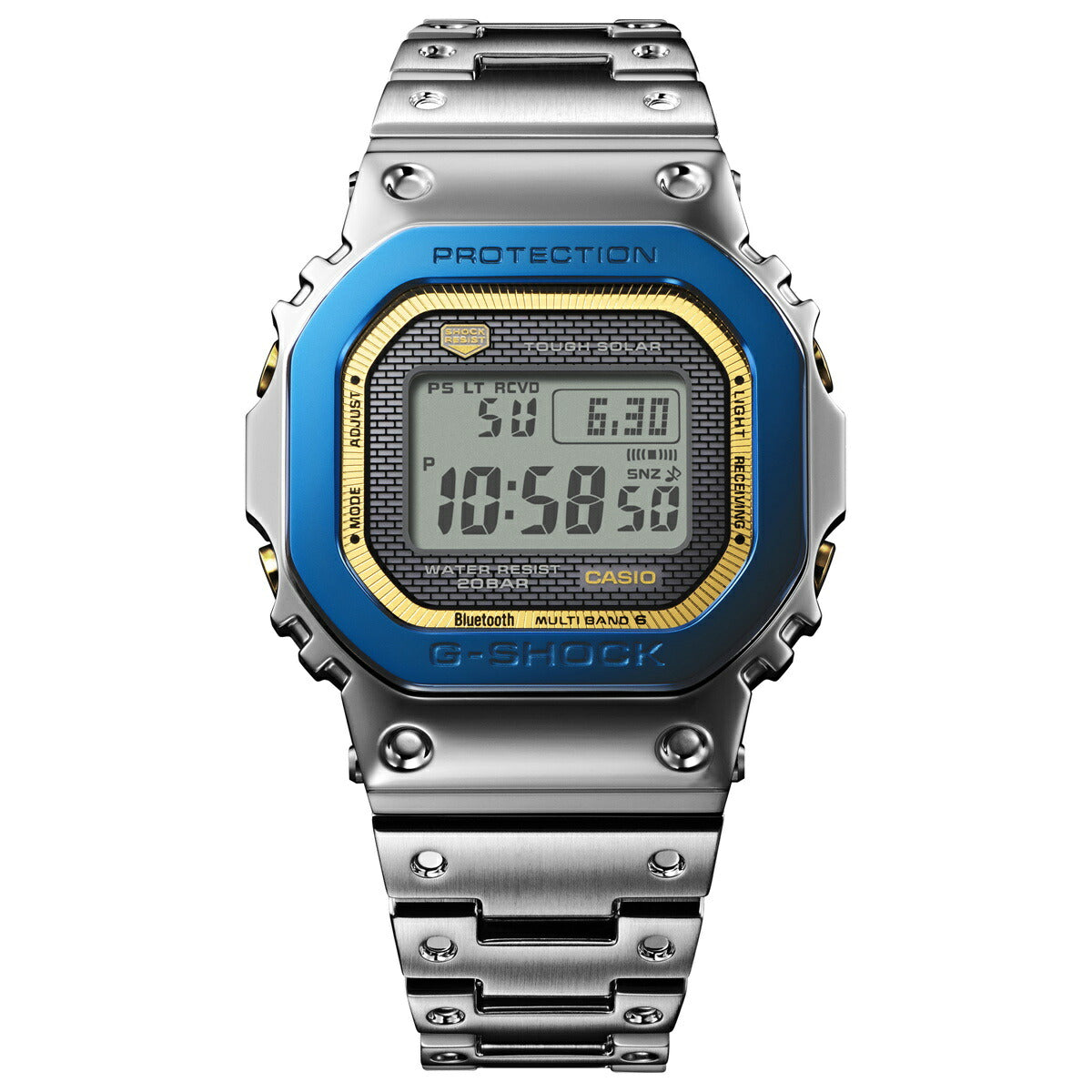 G-SHOCK カシオ Gショック CASIO GMW-B5000SS-2JR タフソーラー 電波時計 腕時計 メンズ フルメタル 空と海 CASIO WATCH 50TH ANNIVERSARY【2024 新作】