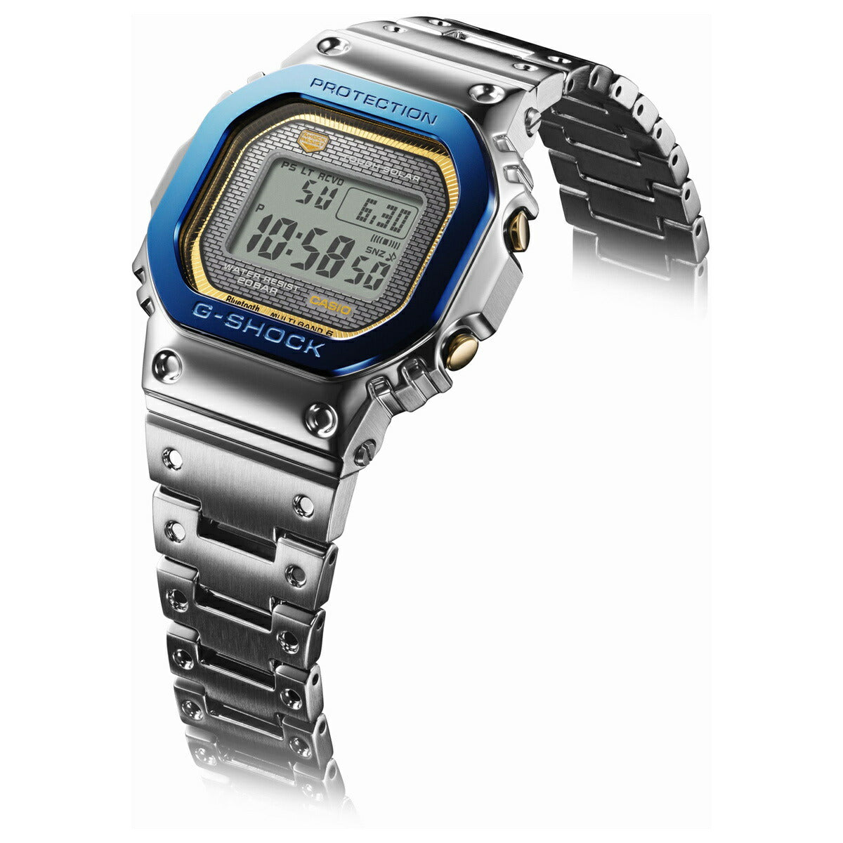 G-SHOCK カシオ Gショック CASIO GMW-B5000SS-2JR タフソーラー 電波時計 腕時計 メンズ フルメタル 空と海 CASIO WATCH 50TH ANNIVERSARY【2024 新作】