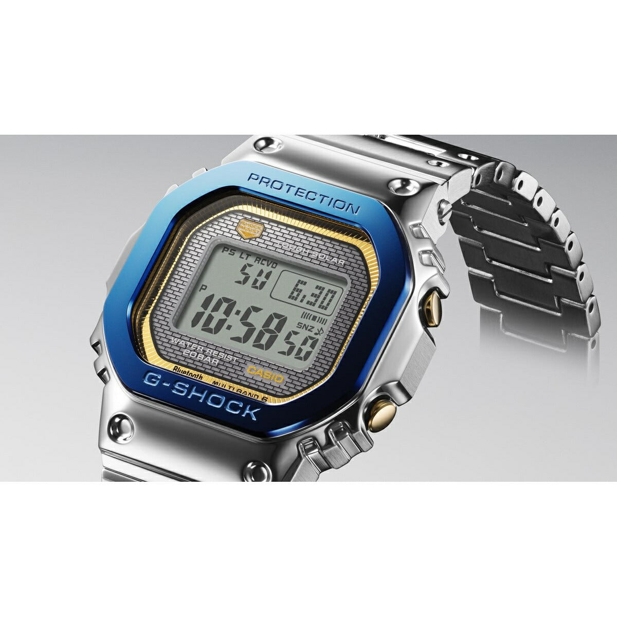 G-SHOCK カシオ Gショック CASIO GMW-B5000SS-2JR タフソーラー 電波時計 腕時計 メンズ フルメタル 空と海 CASIO WATCH 50TH ANNIVERSARY【2024 新作】