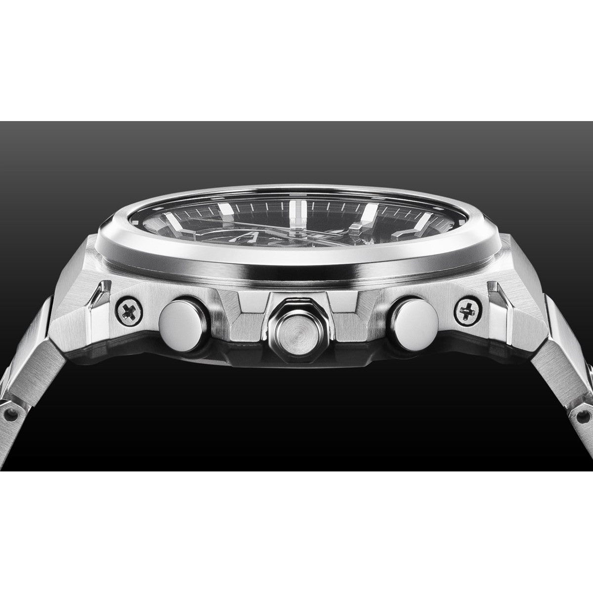 G-SHOCK ソーラー G-STEEL カシオ Gショック Gスチール CASIO 腕時計 メンズ タフソーラー GST-B1000D-1AJF SLEEK STYLE スマートフォンリンク