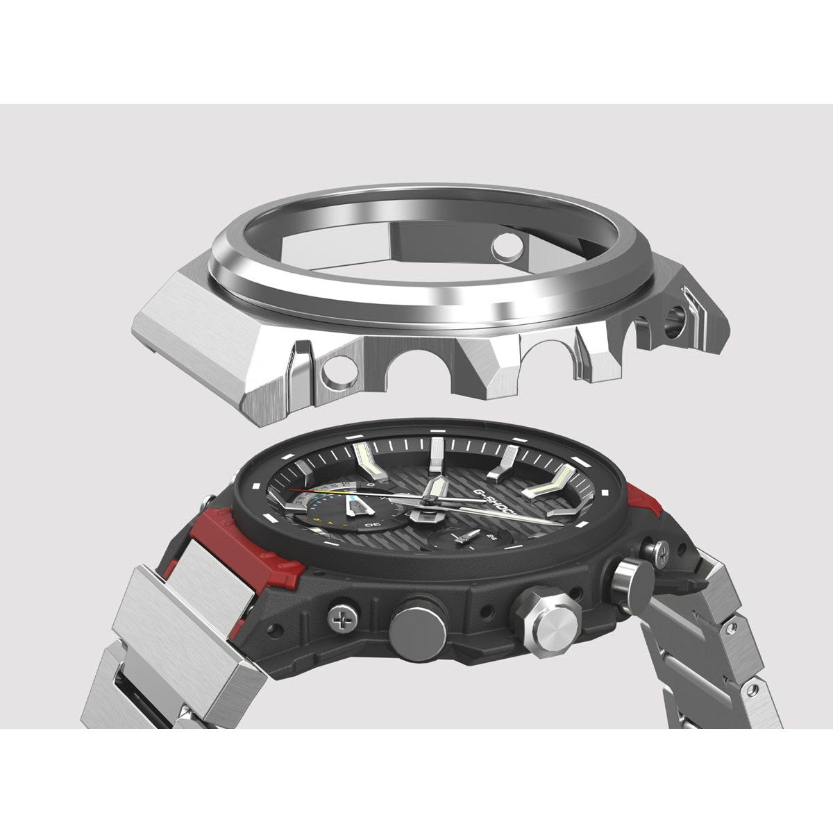 G-SHOCK ソーラー G-STEEL カシオ Gショック Gスチール CASIO 腕時計 メンズ タフソーラー GST-B1000D-1AJF SLEEK STYLE スマートフォンリンク