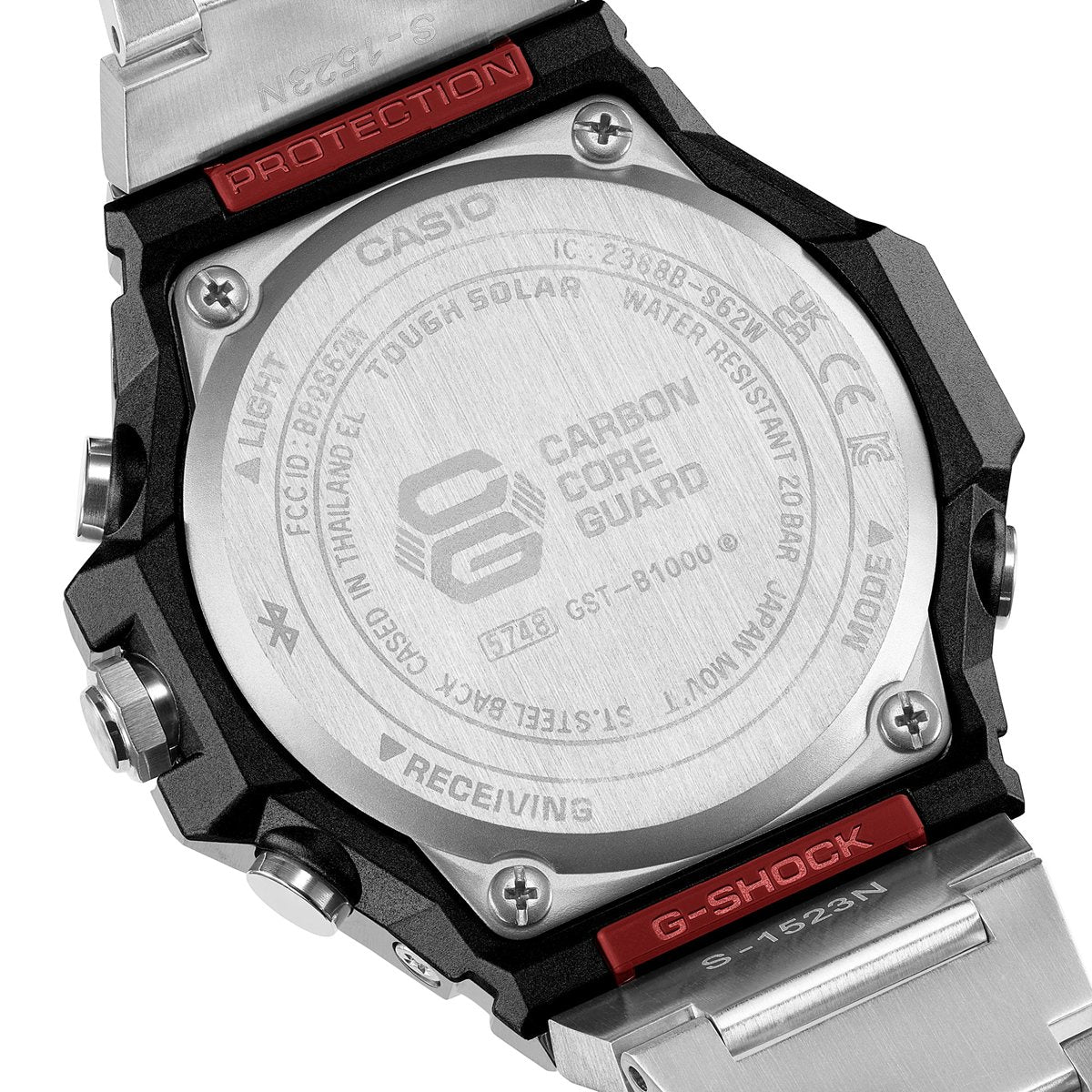 G-SHOCK ソーラー G-STEEL カシオ Gショック Gスチール CASIO 腕時計 メンズ タフソーラー GST-B1000D-1AJF SLEEK STYLE スマートフォンリンク