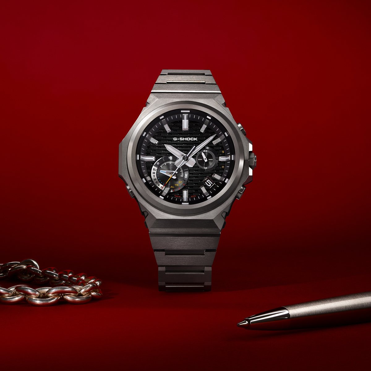 G-SHOCK ソーラー G-STEEL カシオ Gショック Gスチール CASIO 腕時計 メンズ タフソーラー GST-B1000D-1AJF SLEEK STYLE スマートフォンリンク