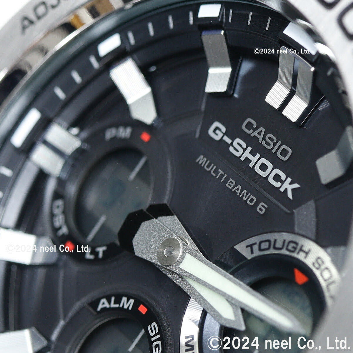 G-SHOCK ジーショック G-STEEL GST-W110-1AJF メンズ 腕時計 電波ソーラー アナデジ シルバー ブラック Gショック Gスチール CASIO