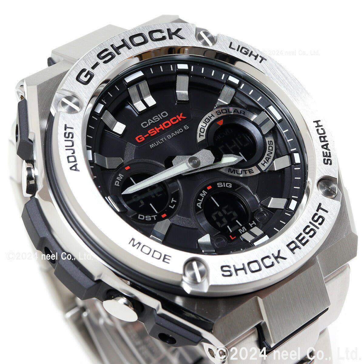 G-SHOCK 電波 ソーラー 電波時計 G-STEEL カシオ Gショック Gスチール CASIO 腕時計 メンズ アナデジ タフソーラー GST-W110D-1AJF