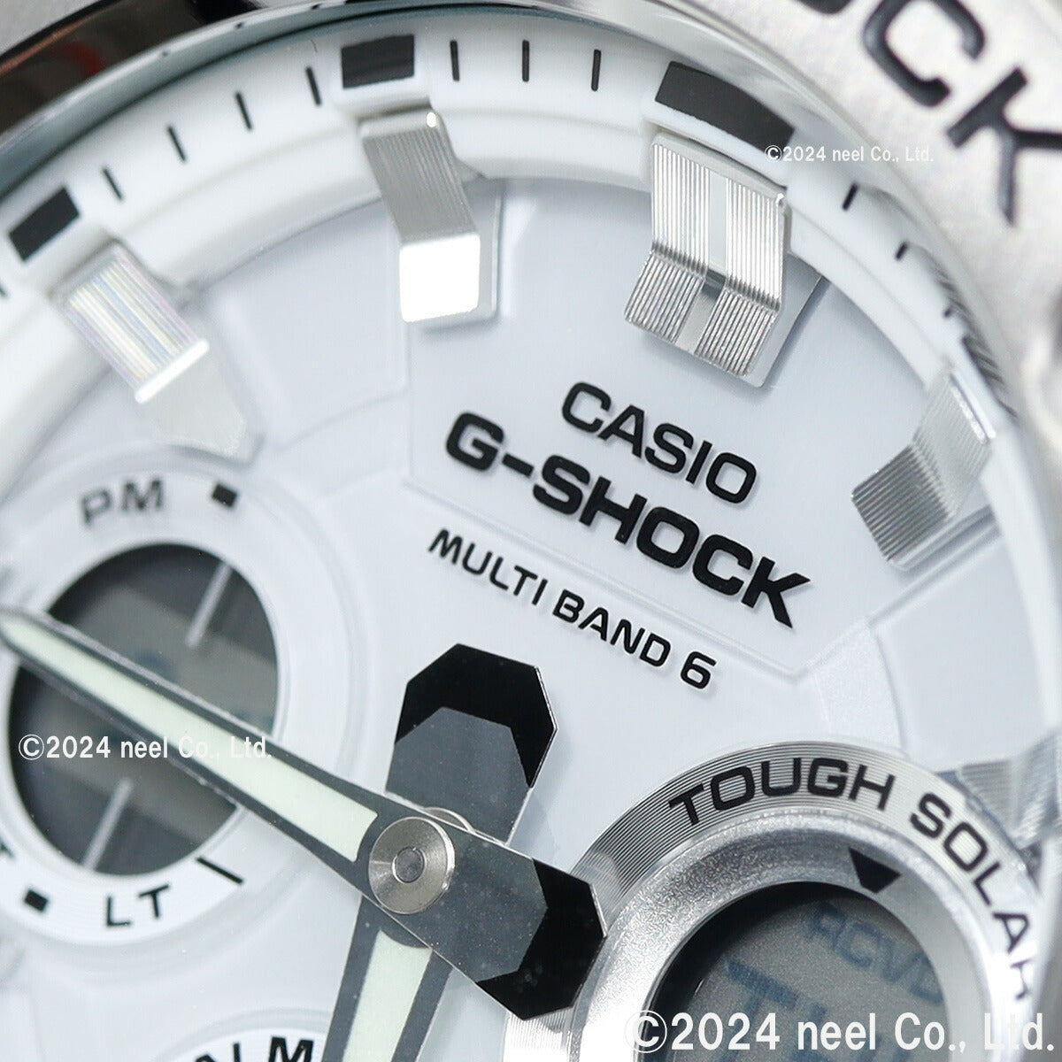 G-SHOCK 電波 ソーラー 電波時計 ホワイト 白 G-STEEL カシオ Gショック Gスチール CASIO 腕時計 メンズ アナデジ タフソーラー GST-W110D-7AJF