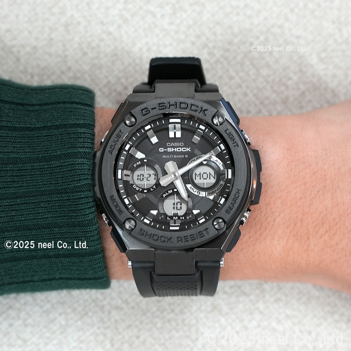G-SHOCK 電波 ソーラー 電波時計 G-STEEL カシオ Gショック Gスチール CASIO 腕時計 アナデジ タフソーラー GST-W110MS-1AJF