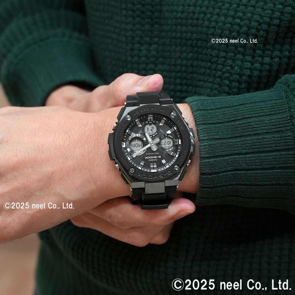 G-SHOCK 電波 ソーラー 電波時計 G-STEEL カシオ Gショック Gスチール CASIO 腕時計 アナデジ タフソーラー GST-W110MS-1AJF