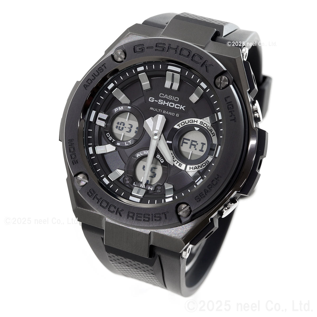 G-SHOCK 電波 ソーラー 電波時計 G-STEEL カシオ Gショック Gスチール CASIO 腕時計 アナデジ タフソーラー GST-W110MS-1AJF