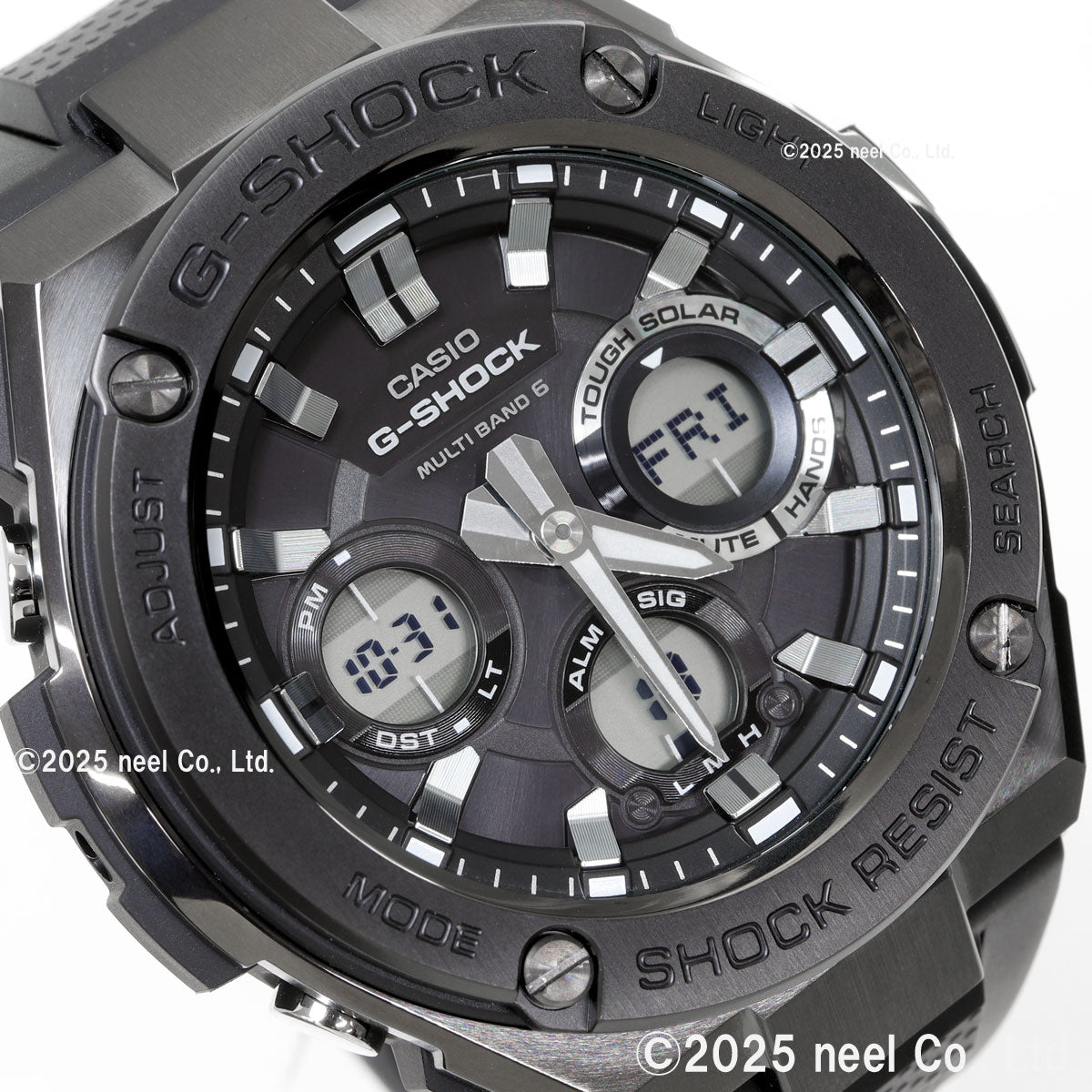G-SHOCK 電波 ソーラー 電波時計 G-STEEL カシオ Gショック Gスチール CASIO 腕時計 アナデジ タフソーラー GST-W110MS-1AJF