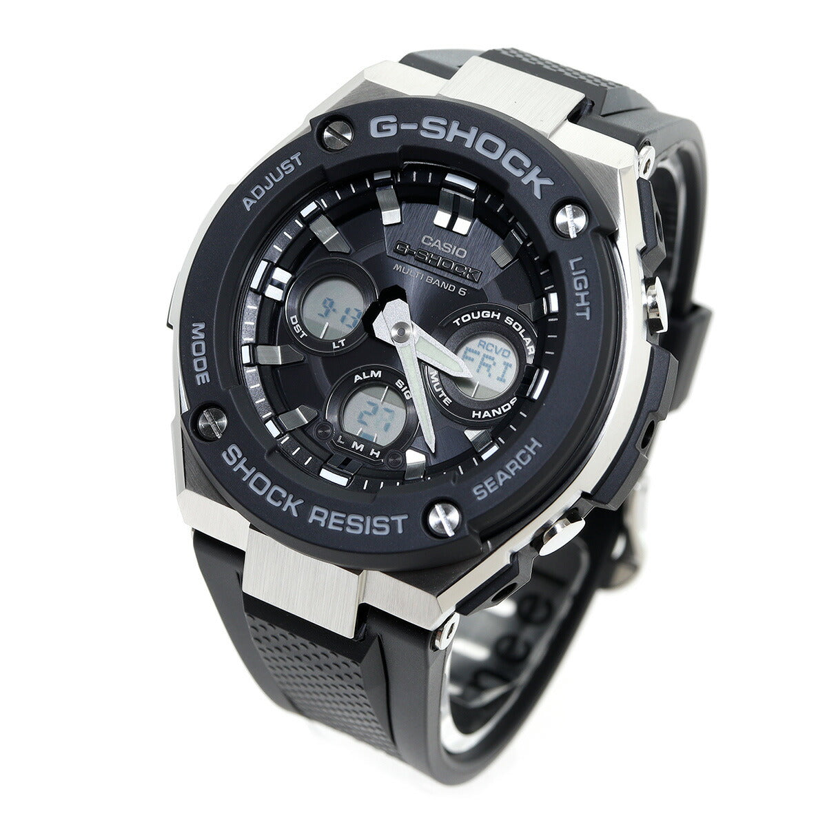 G-SHOCK 電波 ソーラー 電波時計 G-STEEL カシオ Gショック Gスチール CASIO 腕時計 メンズ タフソーラー GST-W300-1AJF