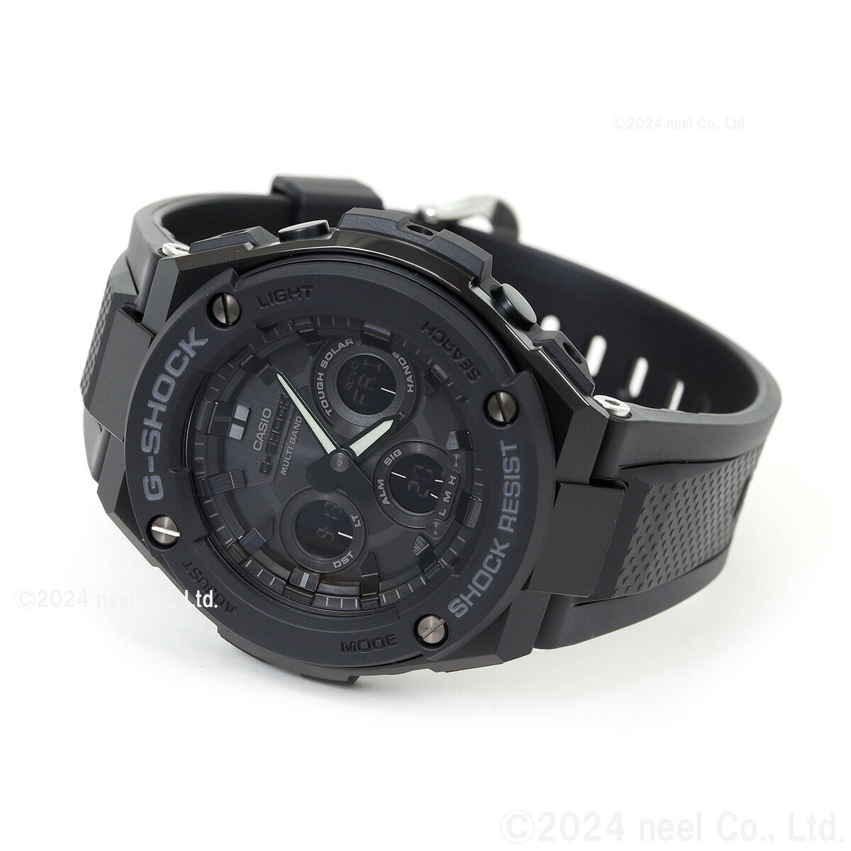 G-SHOCK ジーショック G-STEEL Gスチール GST-W300G-1A1JF メンズ 腕時計 電波ソーラー アナデジ ミドルサイズ オールブラック カシオ Gショック CASIO