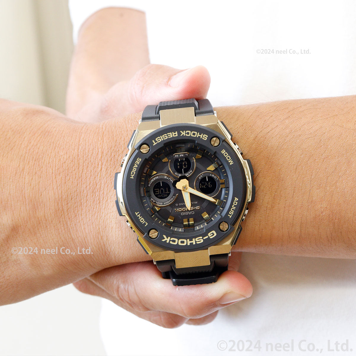 カシオ Gショック Gスチール CASIO G-SHOCK G-STEEL 電波 ソーラー 電波時計 腕時計 メンズ タフソーラー GST-W300G-1A9JF