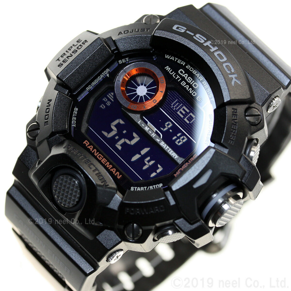 G-SHOCK Gショック RANGEMAN レンジマン GW-9400BJ-1JF メンズ 腕時計 電波ソーラー デジタル ブラック マスターオブG Gショック CASIO